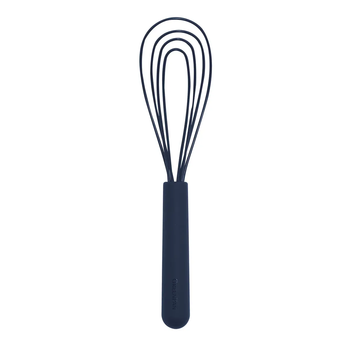 Platinum Silicone Flat Whisk | Navy 1