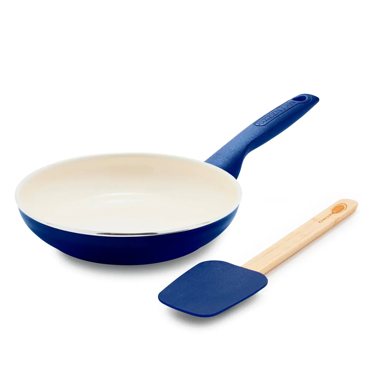 Rio Ceramic Nonstick 8" Frypan With Spatula | Navy 1