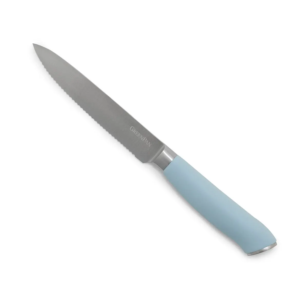 Titanium Cutlery 5" Serrated Utility Knife | Blue Haze 1