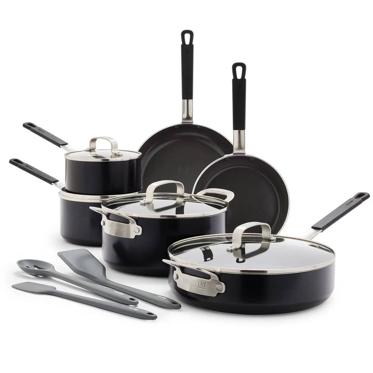 Bobby Flay By Greenpan Professional Ceramic Nonstick 13-Piece Cookware Set | Black 1