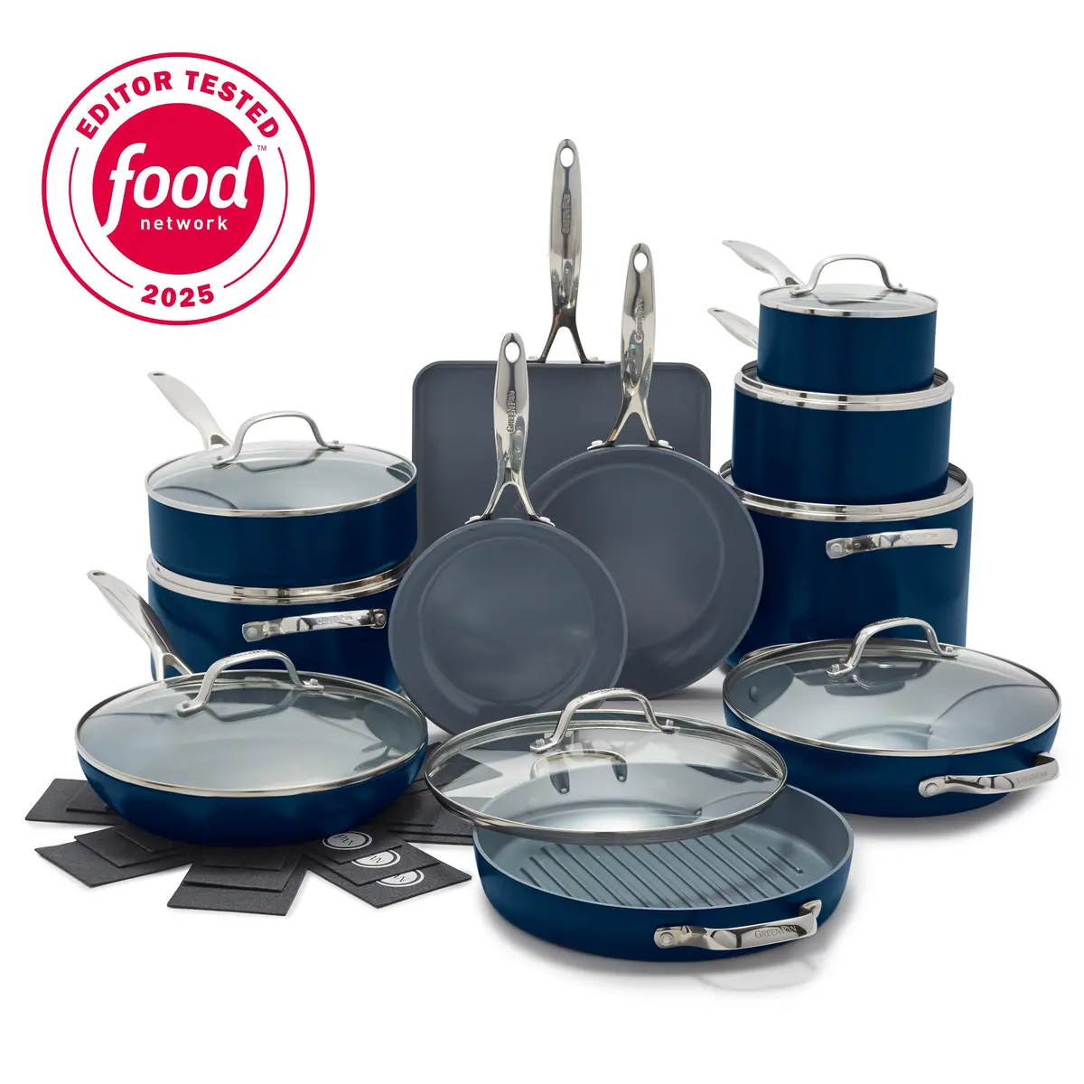 Valencia Pro Ceramic Nonstick 19-Piece Cookware Set | Twilight 1