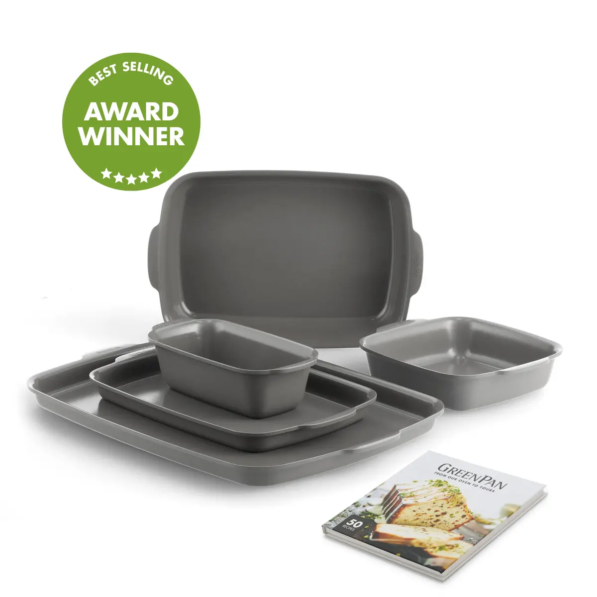 Premiere Ovenware Ceramic Nonstick 5-Piece Set 1