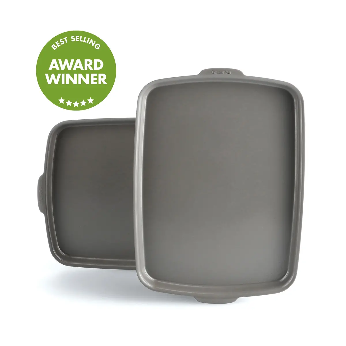 Premiere Ovenware Ceramic Nonstick 2-Piece 13" X 9"  Quarter Sheet Pan Set 1