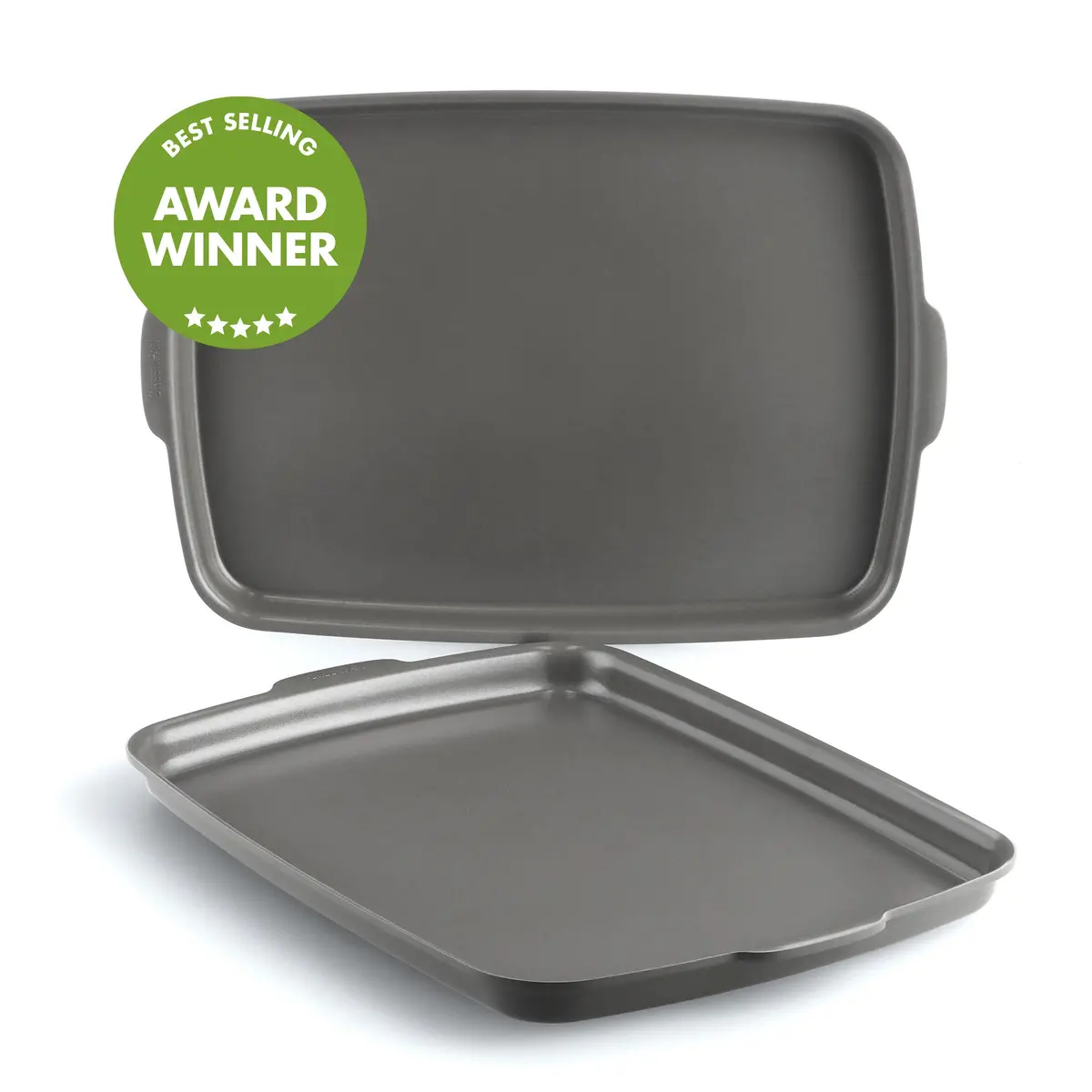Premiere Ovenware Ceramic Nonstick 18" X 13" Half Sheet Pan Set | Gray 1