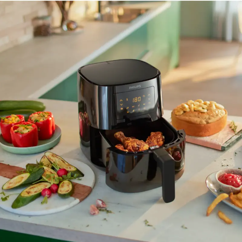 Philips Digital 4.1 Litre Airfryer With Rapid Air Technology - Hd9252/90 - Emp 2