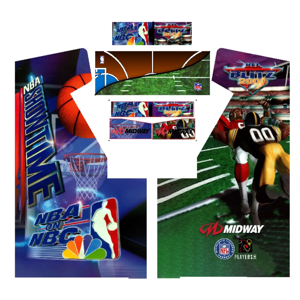 Nfl Blitz Nba Showtime Complete Restoration Kit 1