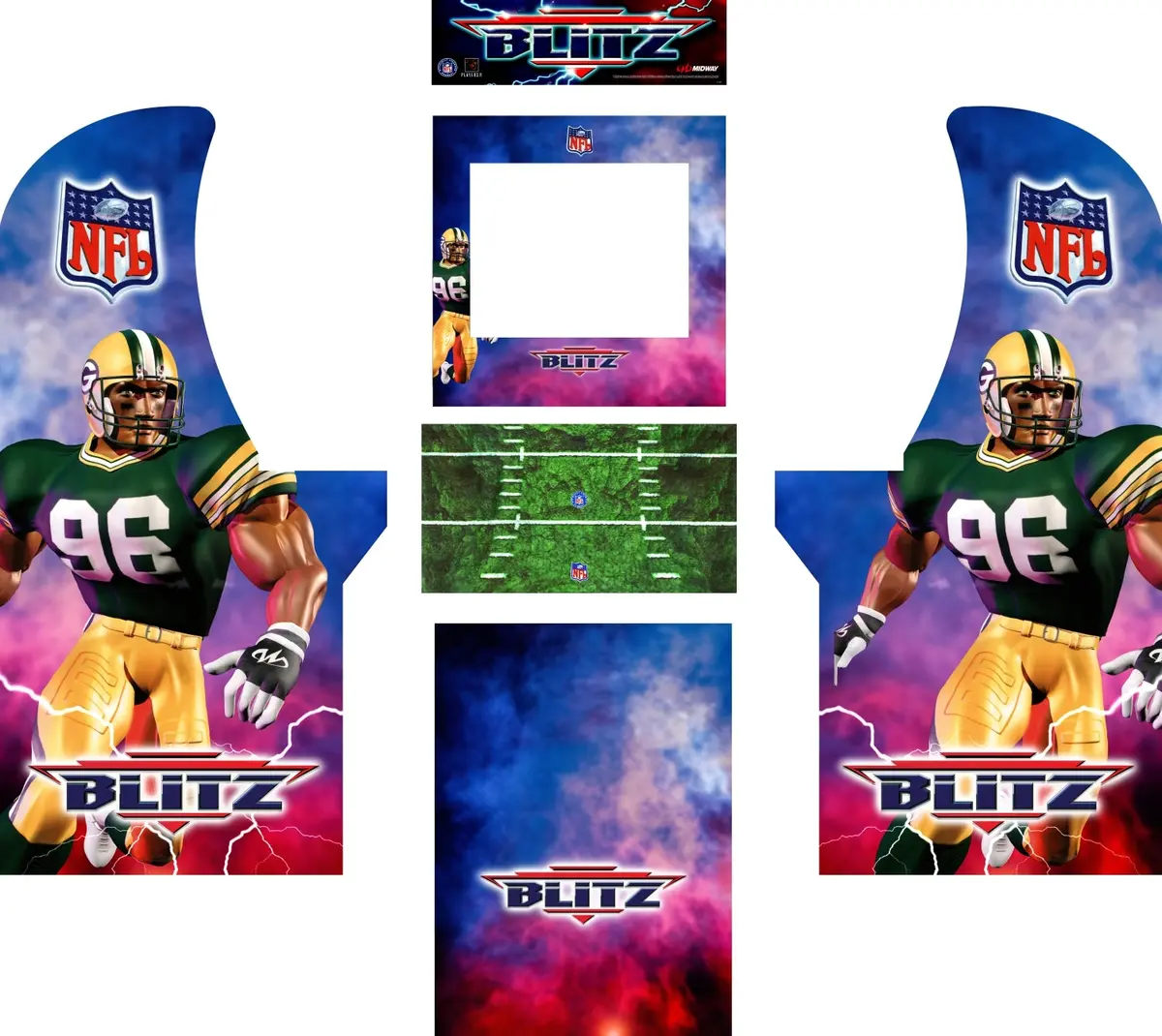 Arcade1up - Nfl Blitz Art 1