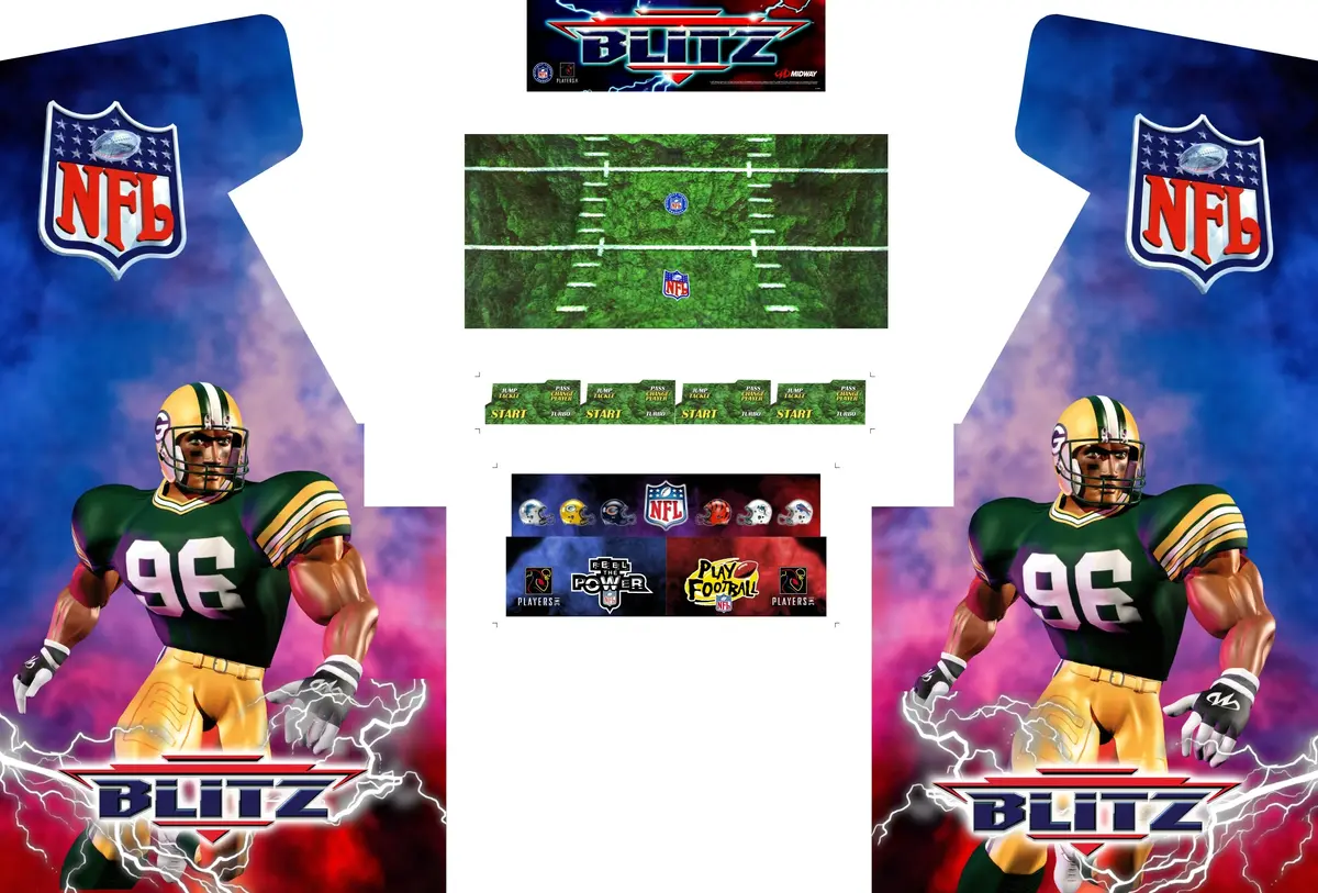 Nfl Blitz Complete Restoration Kit (Full Size) 1
