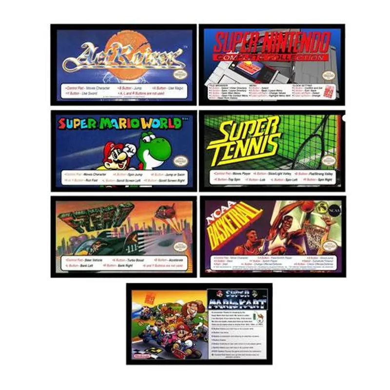 Nss Nintendo Super System Mini Arcade Marquee 1