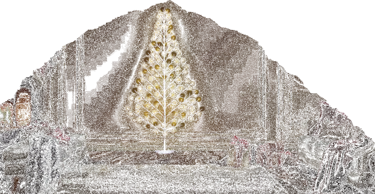 Birch Wall Tree With Twinkling Warm White Led Lights 1