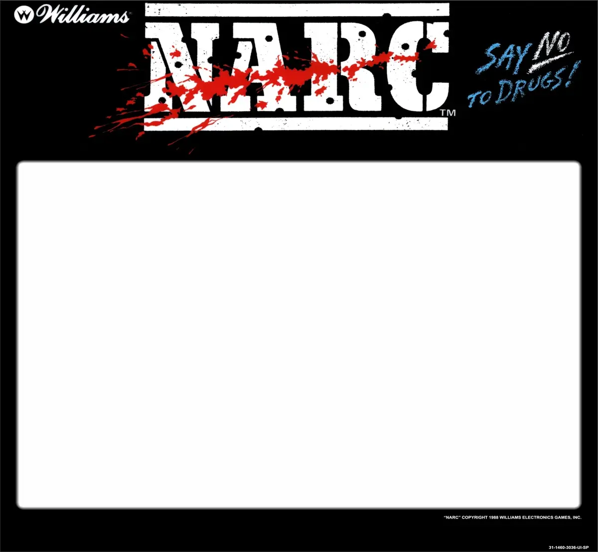 Narc Arcade Bezel 1