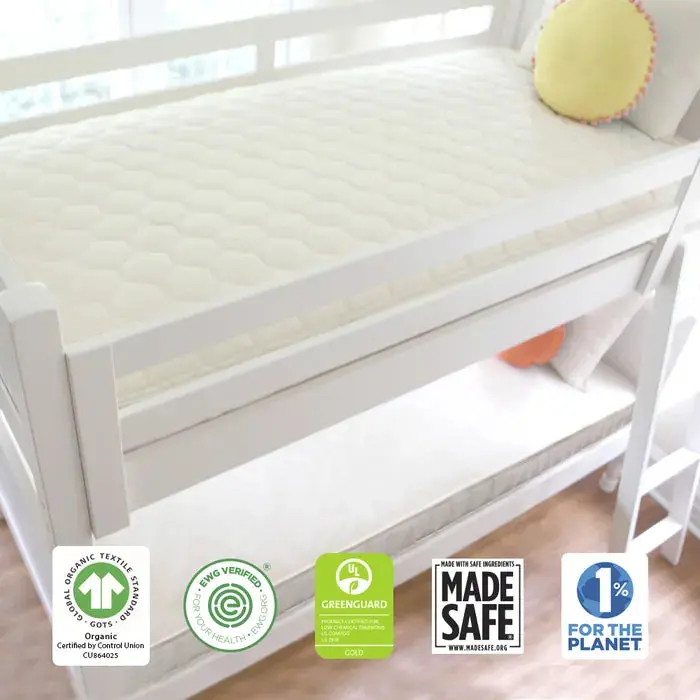 Naturepedic 2-In-1 Organic Kids Waterproof Mattress 1