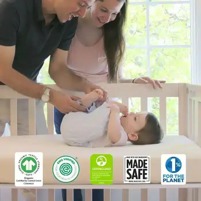 Naturepedic Organic Breathable Mini Crib Mattress 1