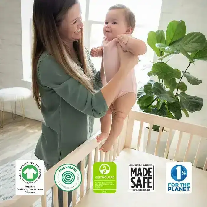 Naturepedic Ultra Breathable Organic 2-Stage Crib Mattress 1