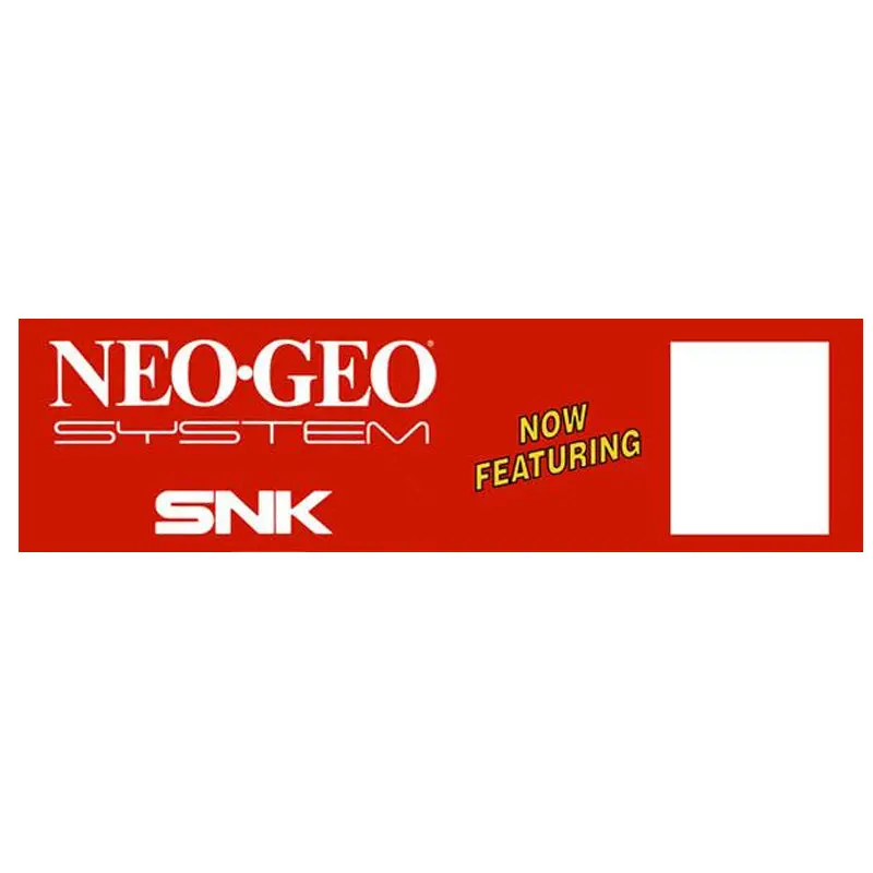 Neo Geo System Snk Generic Arcade Marquee 1