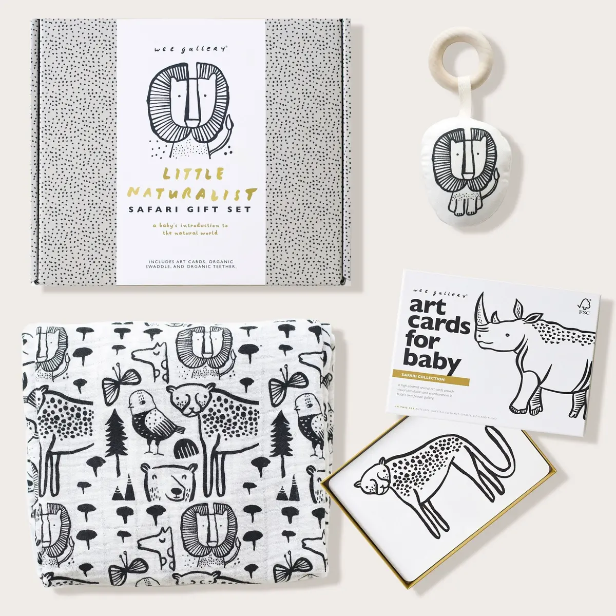Wee Gallery Newborn Baby Gift Set - Safari 1