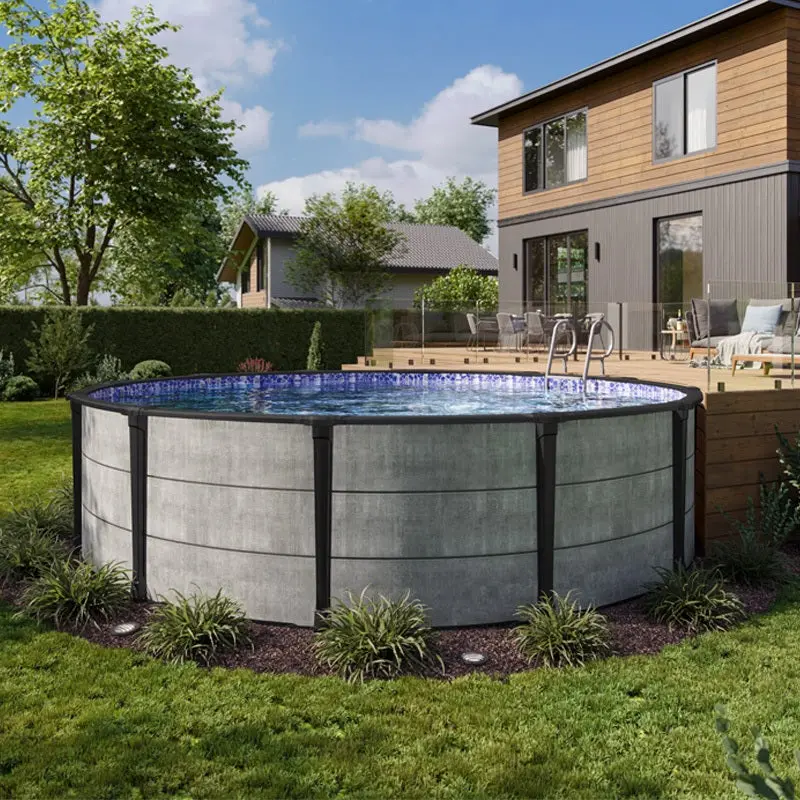 Carvin® Silver Series Newtown 52" Round Above Ground Swimming Pool 1