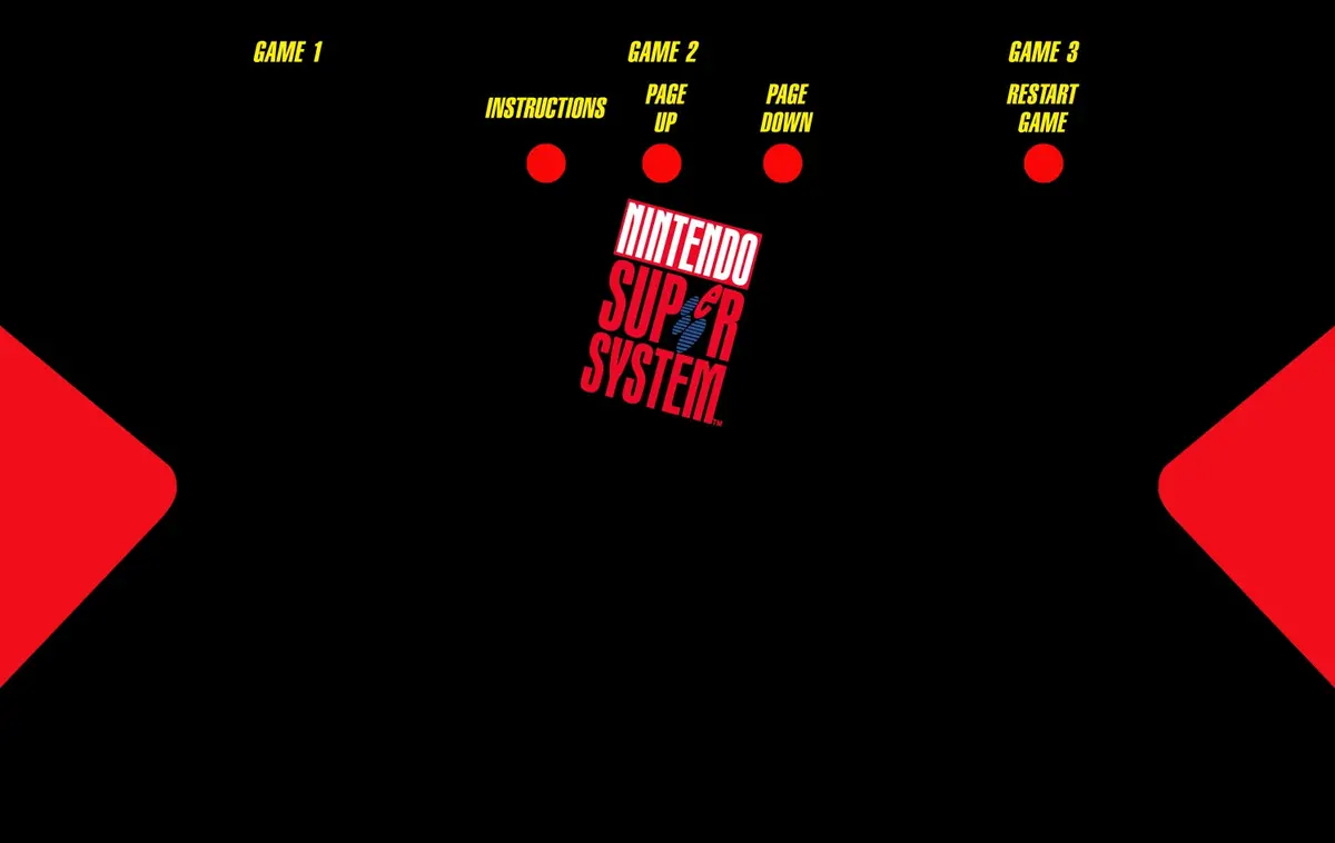 Nintendo Super System Cpo - Control Panel Overlay 1