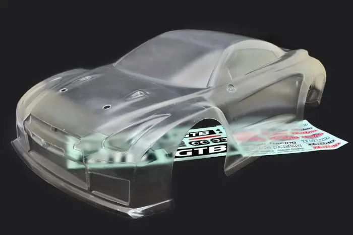 Op-0026　1/8 Hyper Gtb On-Road Body Shell -Clear (Long) 1
