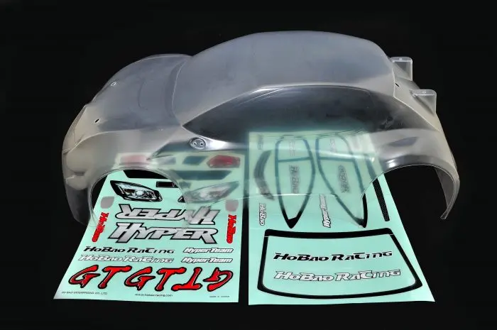 Op-0027N　New 1/8 Hyper Gts On-Road Body Shell -Clear (Short) 1