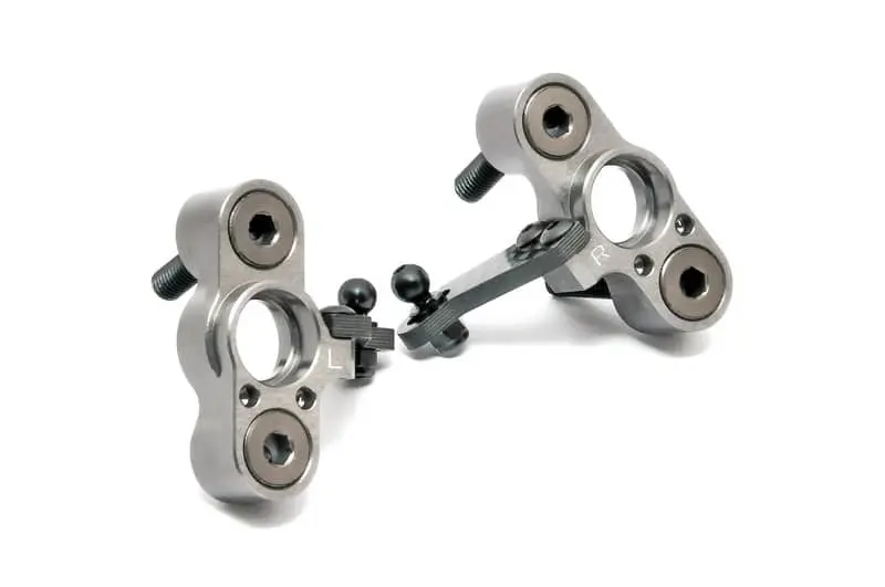 [Op1-0077] Tt 2.0 Cnc Alum Front Steering Block Set 1