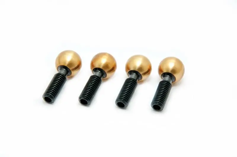 Op1-0080　Hobao Tt 2.0 Brass Steering Pivot Ball Set 1