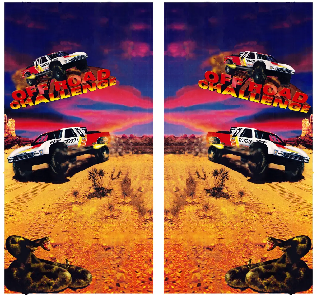 Off Road Challenge Arcade Side Art Decals 1
