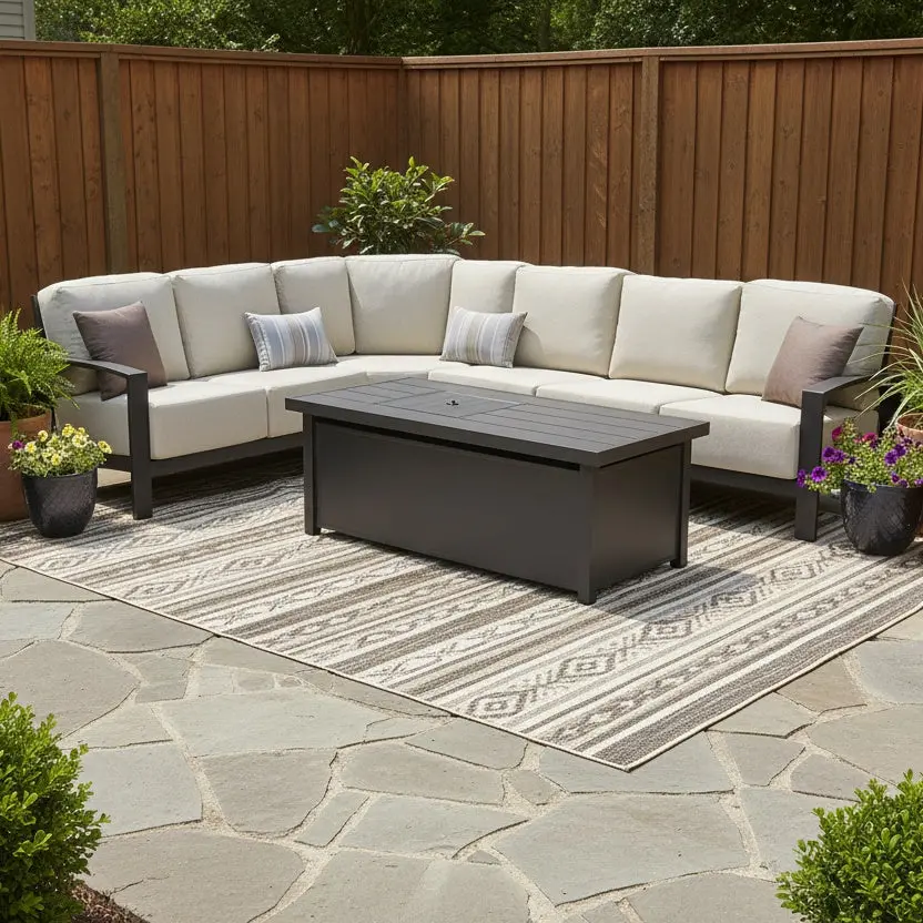 Cushioned Sahara Sectional Patio Sets 1