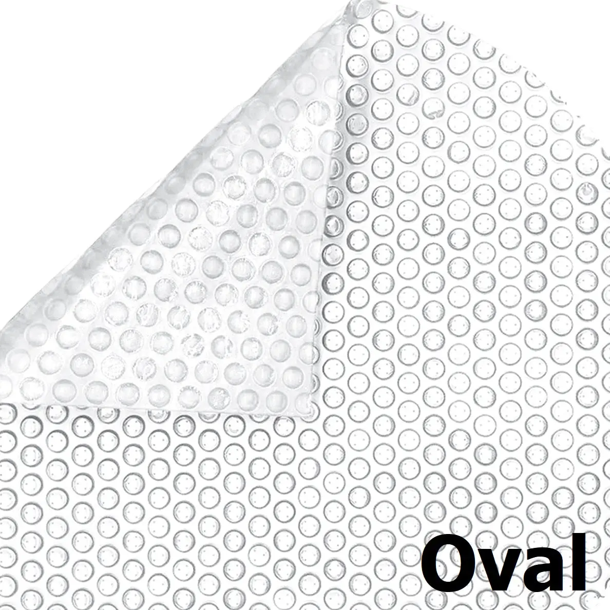 Clear Oval 12 Mil Commercial Grade Above Ground Pool Solar Cover 1
