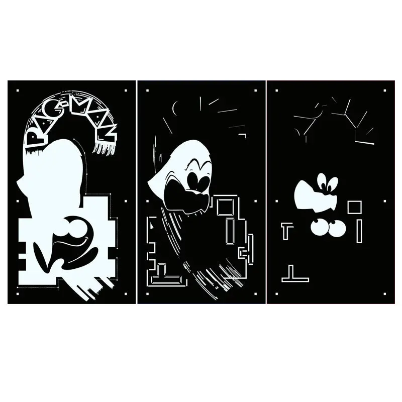 Pac-Man Stencil Set W/Kickplate 1