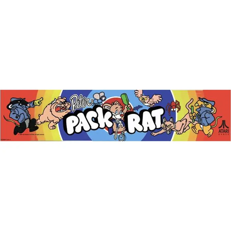 Peter Pack Rat Arcade Marquee 1
