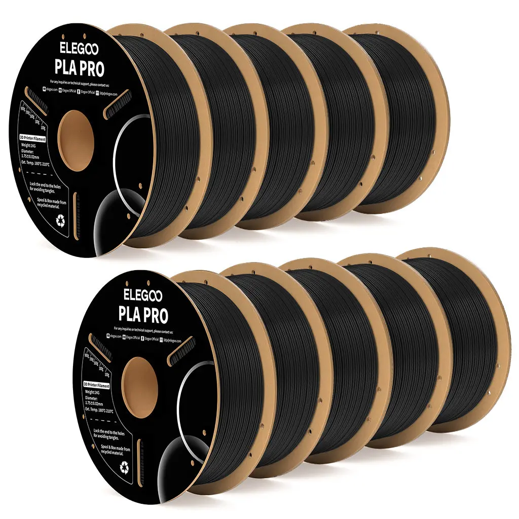Pla Pro Filament Black 10 Kg 1