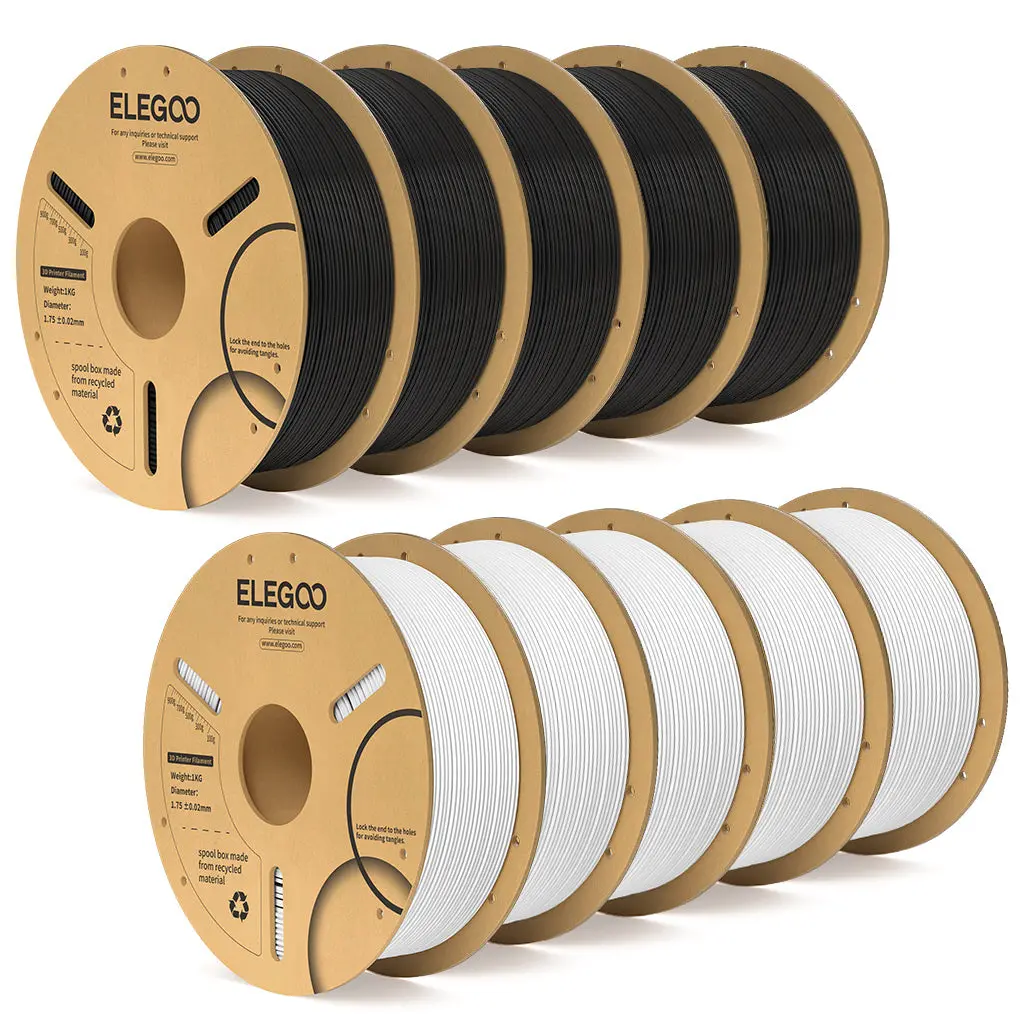 Pla Plus Filament Black & White 10 Kg 1