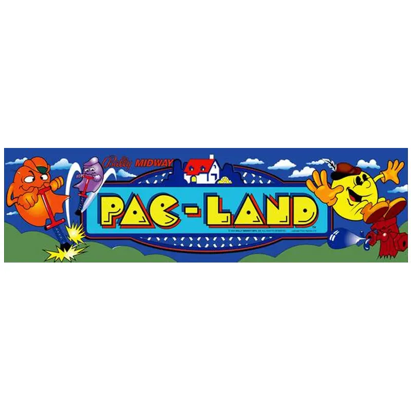 Pac-Land Arcade Marquee 1
