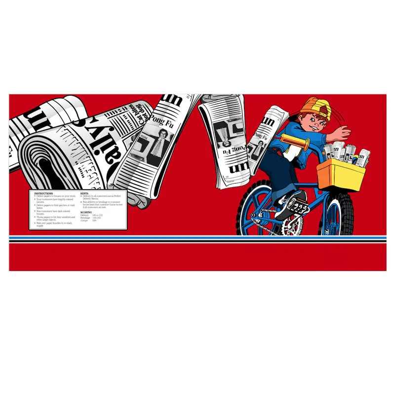 Paperboy Cpo W/ Yoke Overlay - Control Panel Overlay 1
