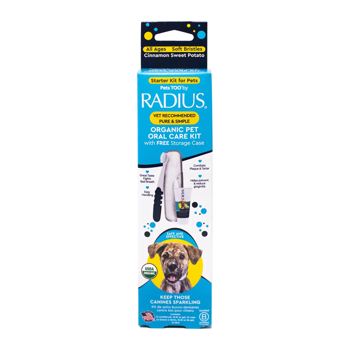 Radius Organic Canine Dental Kit With Free Critter Case 1