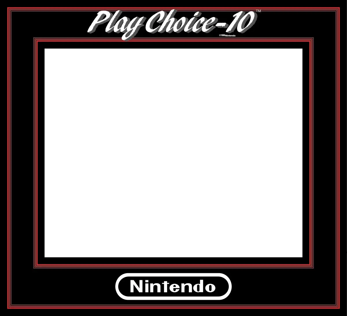 Playchoice Custom Arcade Bezel 2