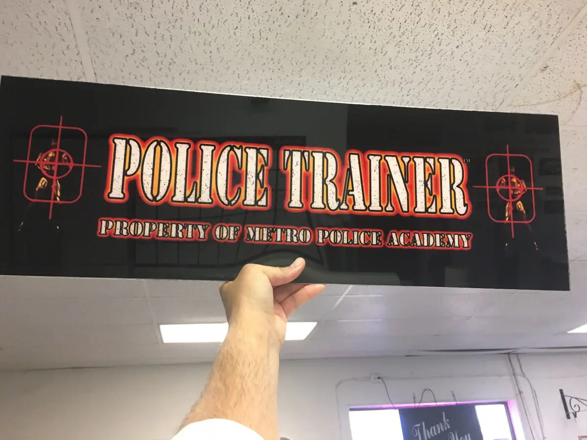 Police Trainer Arcade Marquee 2