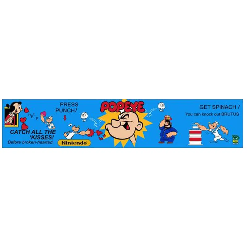 Popeye Instruction Bezel Decal 1