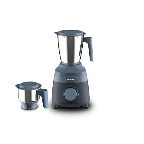Philips 500W Blue Mixer Grinder Mixer With 2 Jars - Hl1010/00 1