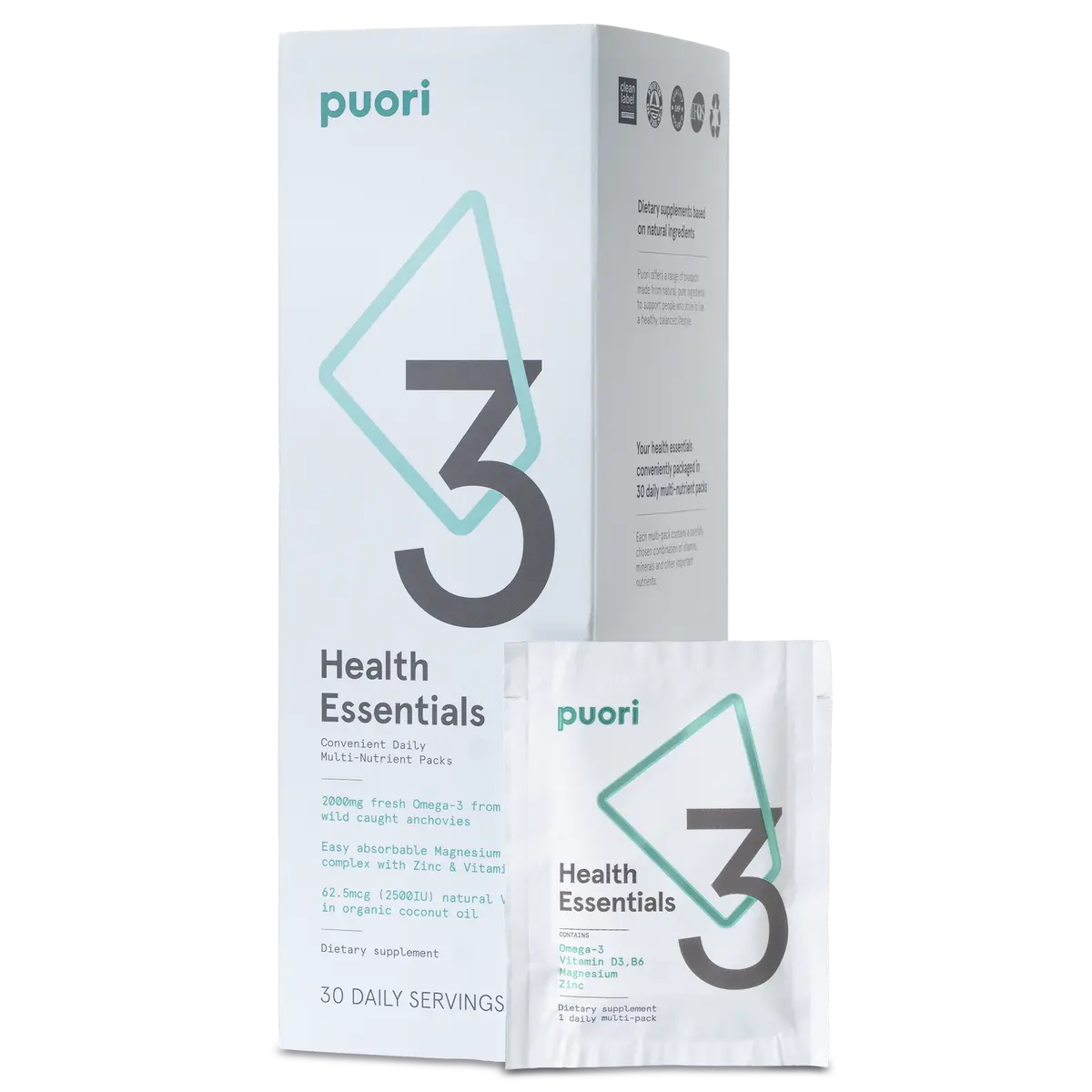 Puori P3 - Health Essentials Sachets (O3, M3, D3) 1