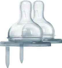 Pura Wide Neck Natural Vent Silicone Nipple (3 Pack) 1