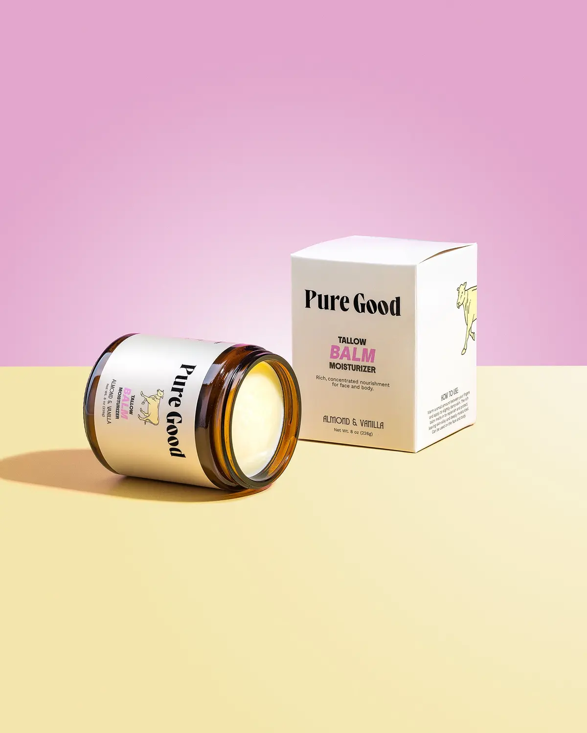 Pure Good  Almond + Vanilla Tallow Balm 1