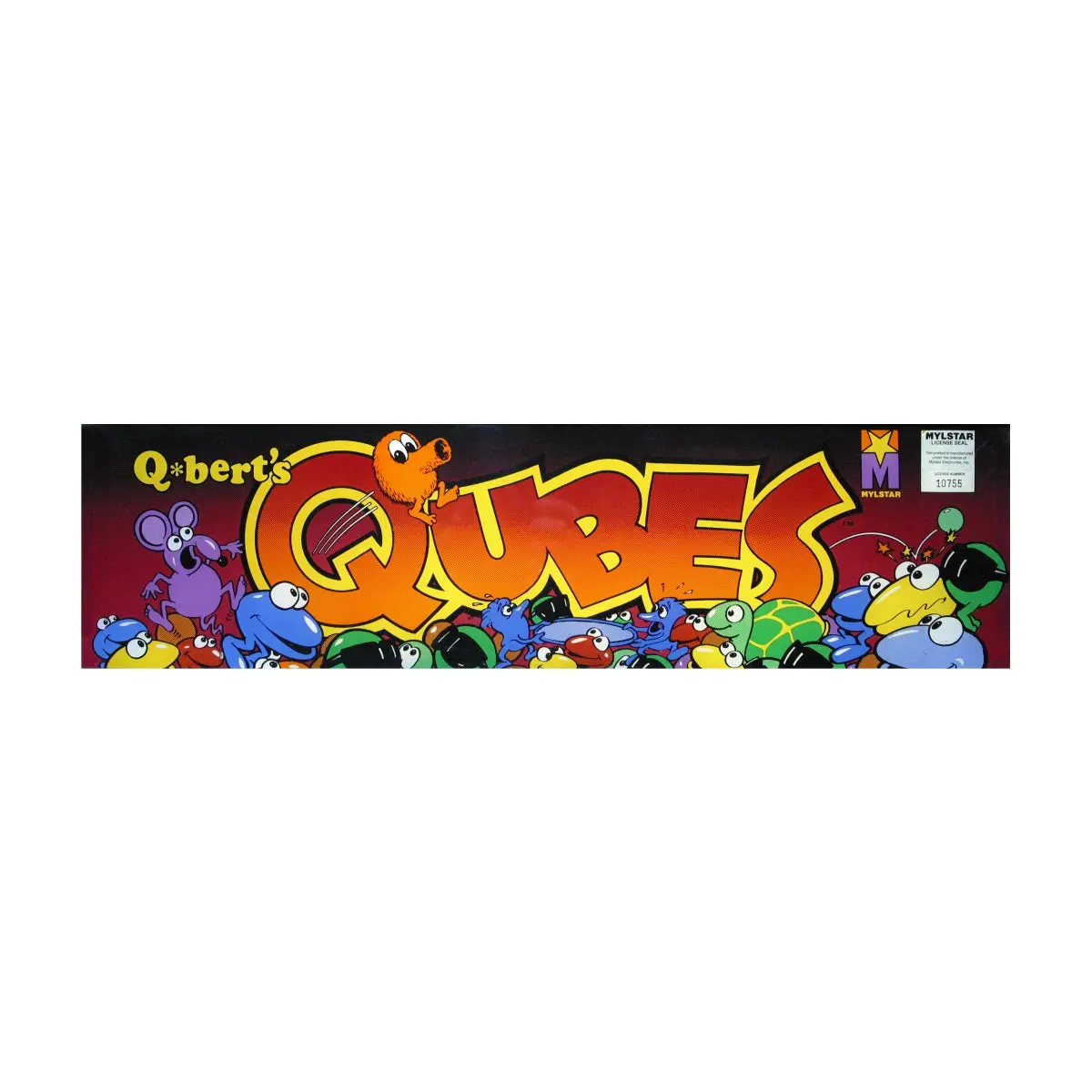 Qbert Qubes Arcade Marquee 1