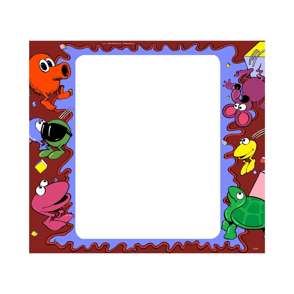 Q*Bert's Qubes Arcade Bezel 1