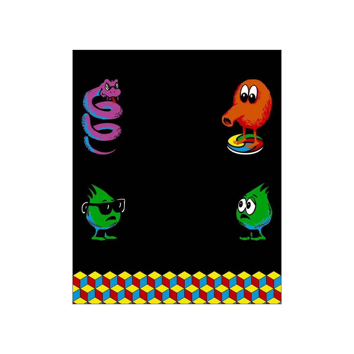 Qbert Kickplate Decal 1