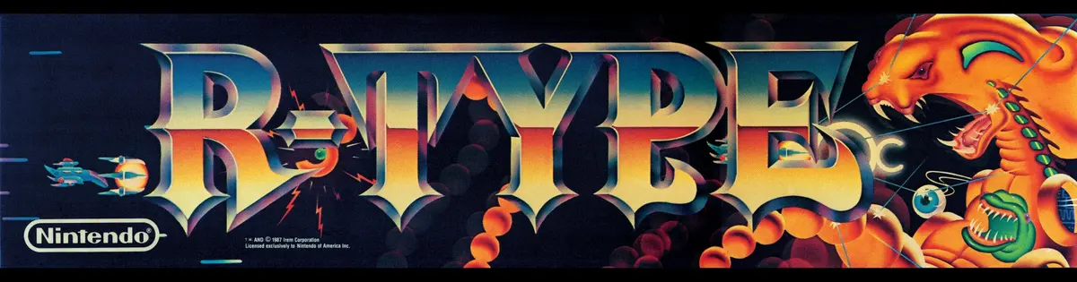 R-Type Arcade Game Marquee 1