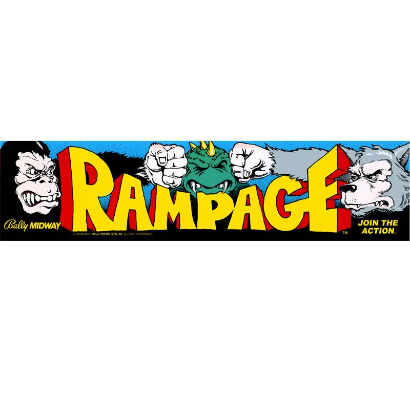 Rampage Arcade Marquee 1