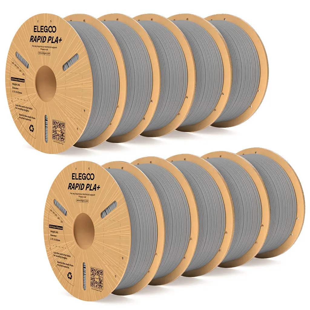 Rapid Pla Plus Filament Grey 10 Kg 1