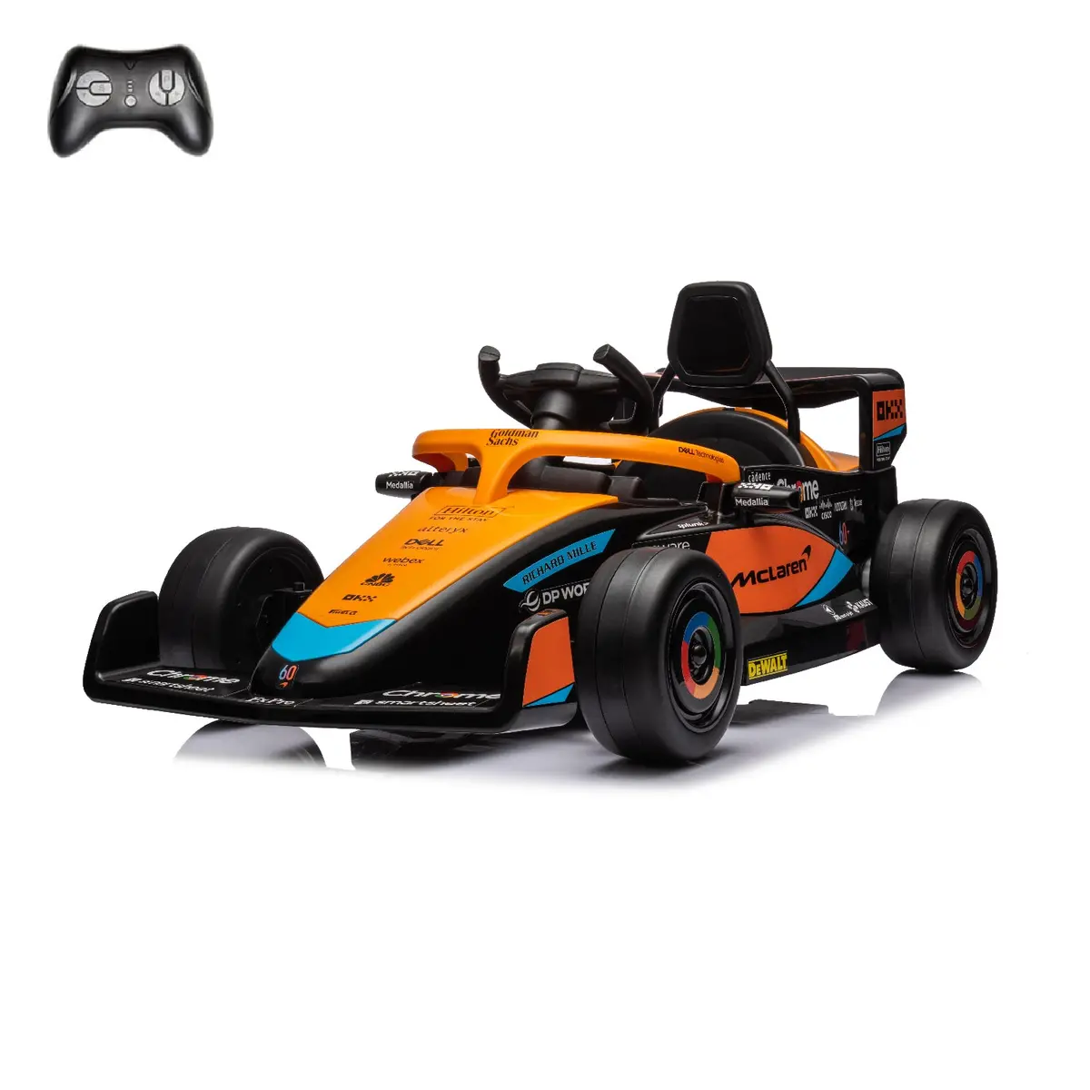 Mclaren F1 12V Ride On Car For Kids With Remote Control, Led Lights And Music 1